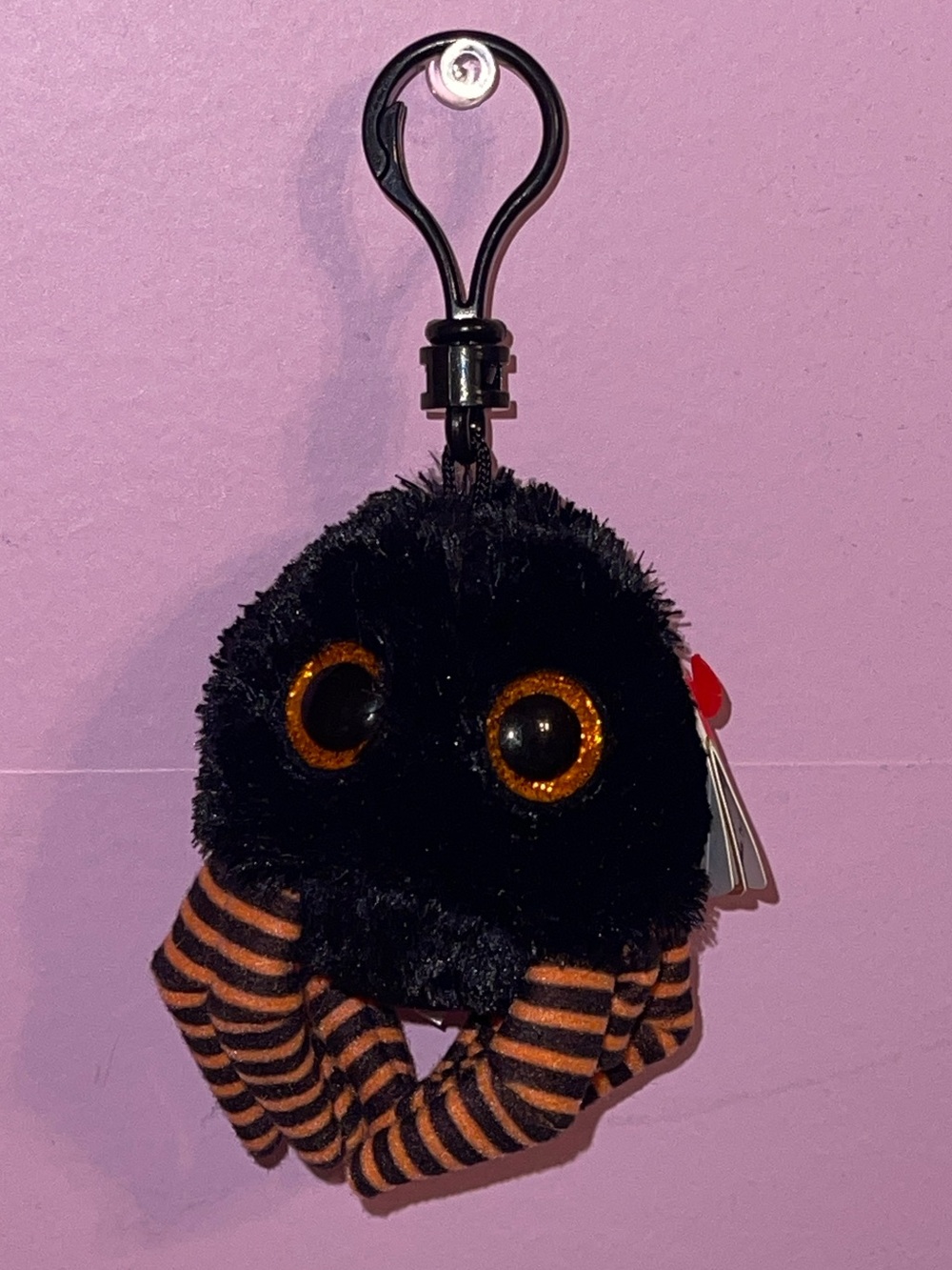 Halloweenie beanies TY spider spider keychain Halloween plush clip baby toy